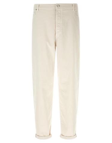 [해외직구] 26FW 브루넬로 쿠치넬리 스트레이트 팬츠 M277PO2090C7007 White
