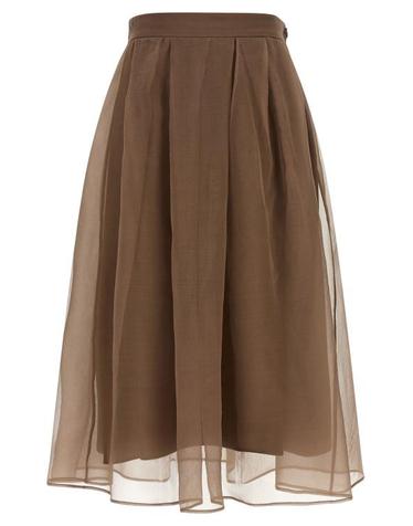 [해외직구] 26FW 브루넬로 쿠치넬리 롱 스커트 MF940G4096C9812 Brown