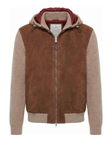 [해외직구] 26FW 브루넬로 쿠치넬리 봄버 자켓 MPCLF2053CIW19 BROWN