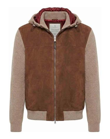 [해외직구] 26FW 브루넬로 쿠치넬리 봄버 자켓 MPCLF2053CIW19 BROWN