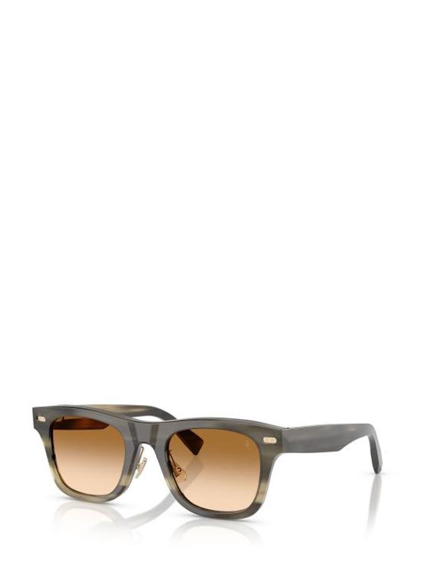 브루넬로 쿠치넬리 [해외직구] 25FW 브루넬로 쿠치넬리 선글라스 BC8503S 10302L BROWN HORN 착용컷