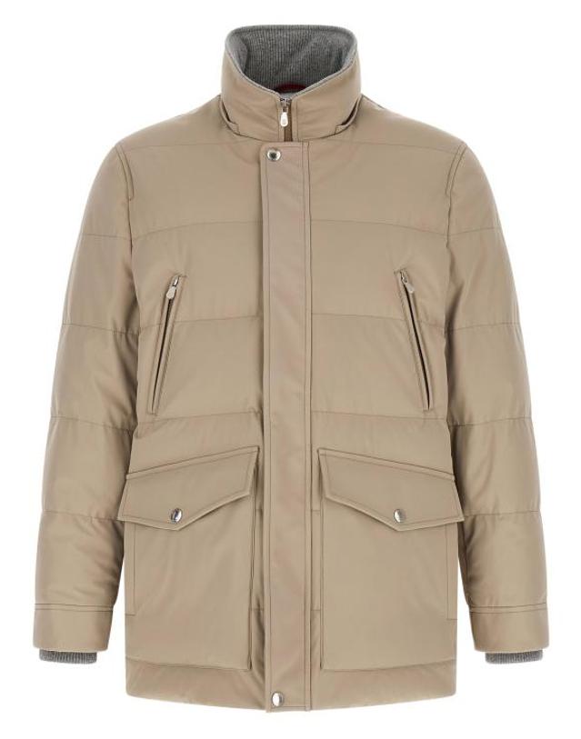 브루넬로 쿠치넬리 [해외직구] 26FW 브루넬로 쿠치넬리 패딩 MV4061823CMD01 Beige 착용컷