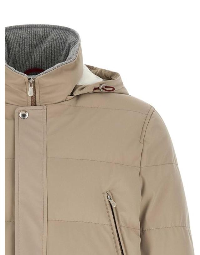 브루넬로 쿠치넬리 [해외직구] 26FW 브루넬로 쿠치넬리 패딩 MV4061823CMD01 Beige 착용컷