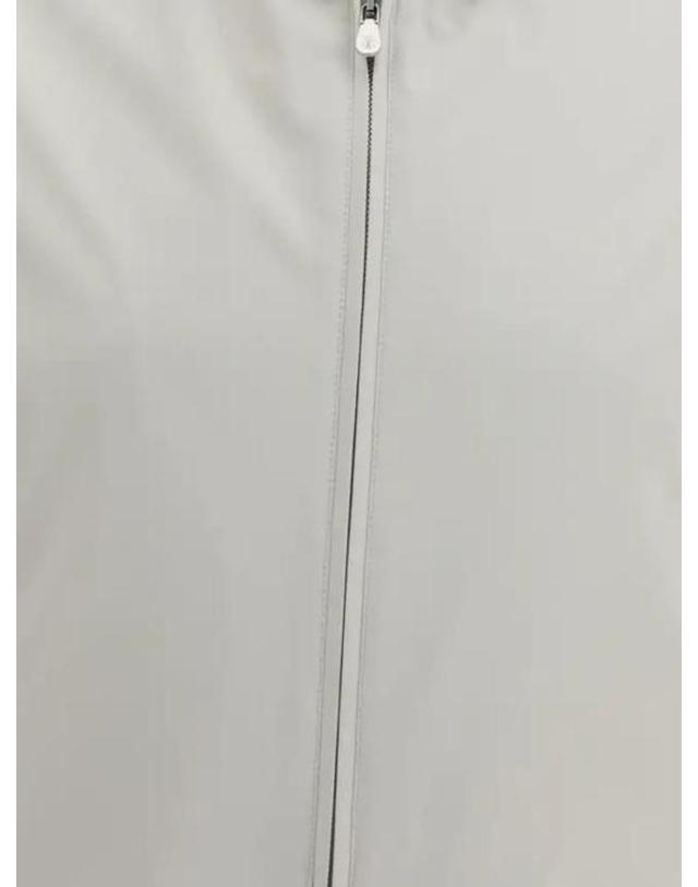 브루넬로 쿠치넬리 [해외직구] 26SS 브루넬로 쿠치넬리 폴딩 후드 본디드 나일론 블루종 MZ4266525 C1782 BEIGE 착용컷