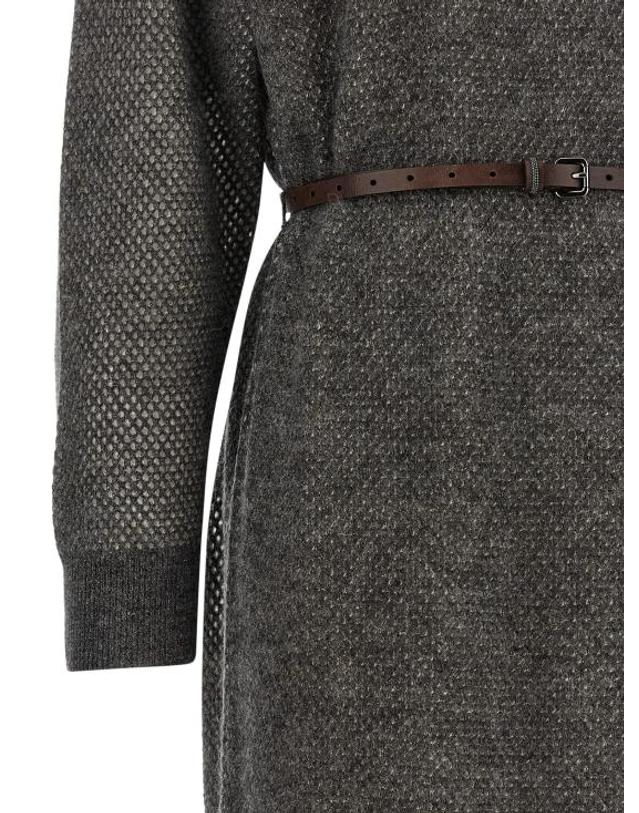 브루넬로 쿠치넬리 [해외직구] 26FW 브루넬로 쿠치넬리 롱 원피스 MGG270A90PCUG68 Gray 착용컷