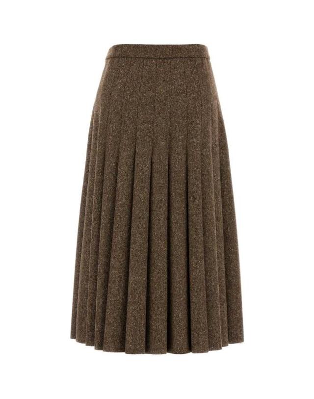 브루넬로 쿠치넬리 [해외직구] 26FW 브루넬로 쿠치넬리 롱 스커트 MD002G4092 C002 Brown 착용컷