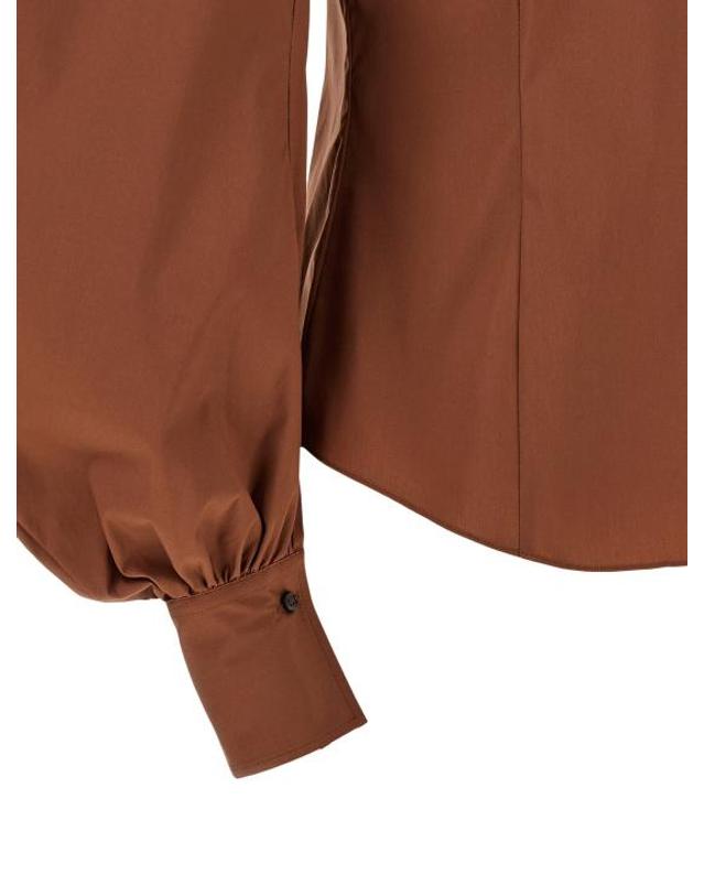 브루넬로 쿠치넬리 [해외직구] 26SS 브루넬로 쿠치넬리 블라우스 BR336667BM BROWN 착용컷