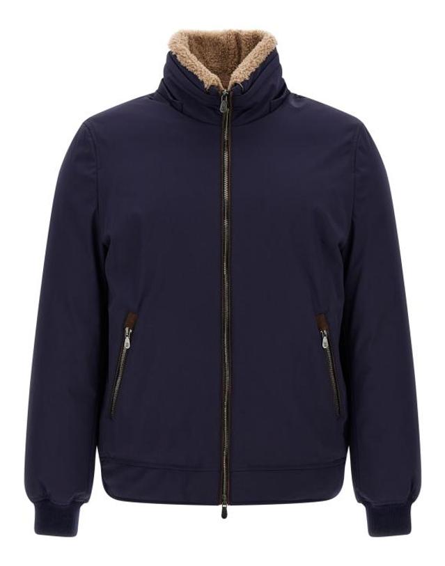 브루넬로 쿠치넬리 [해외직구] 26FW 브루넬로 쿠치넬리 패딩 BR341508BM NAVY 착용컷