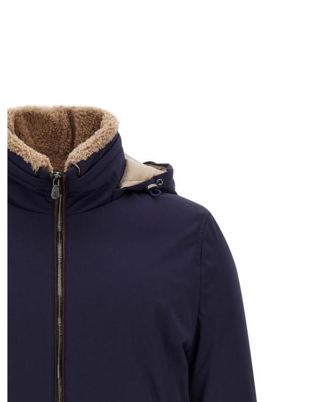 브루넬로 쿠치넬리 [해외직구] 26FW 브루넬로 쿠치넬리 패딩 BR341508BM NAVY 착용컷