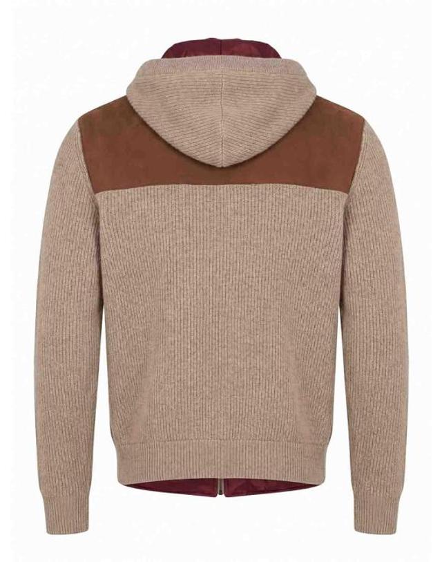 브루넬로 쿠치넬리 [해외직구] 26FW 브루넬로 쿠치넬리 봄버 자켓 MPCLF2053CIW19 BROWN 착용컷