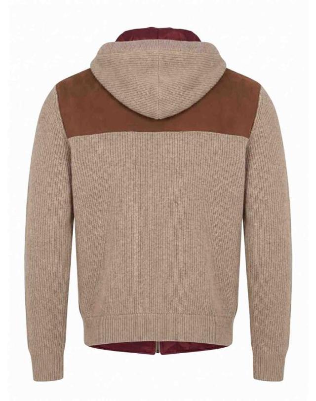 브루넬로 쿠치넬리 [해외직구] 26FW 브루넬로 쿠치넬리 봄버 자켓 MPCLF2053CIW19 BROWN 착용컷
