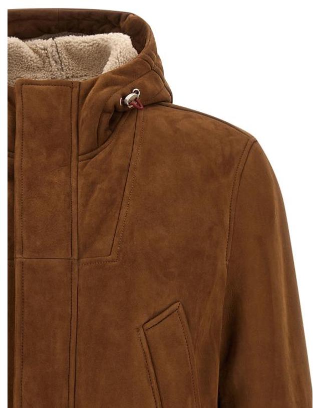 브루넬로 쿠치넬리 [해외직구] 26FW 브루넬로 쿠치넬리 코트 BR343707BM BROWN 착용컷