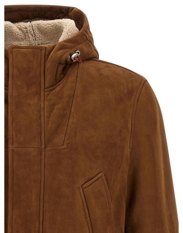 브루넬로 쿠치넬리 [해외직구] 26FW 브루넬로 쿠치넬리 무스탕 MPMCU2095C8052 Brown 착용컷