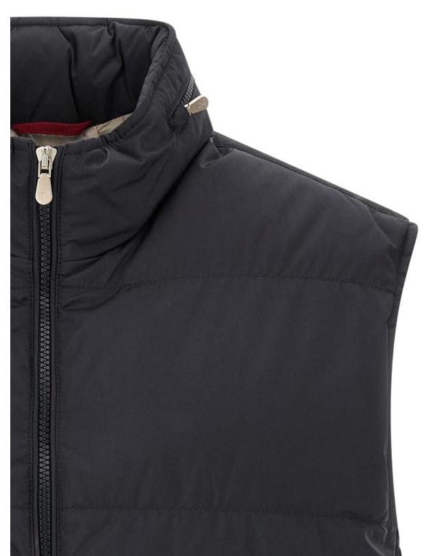 브루넬로 쿠치넬리 [해외직구] 26FW 브루넬로 쿠치넬리 베스트 BR343607BM NAVY 착용컷