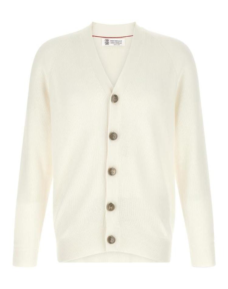 BRUNELLO CUCINELLI [해외] 26SS 브루넬로 쿠치넬리 잉글리시 립 가디건 M29400116CO312 White EQM9XX55705