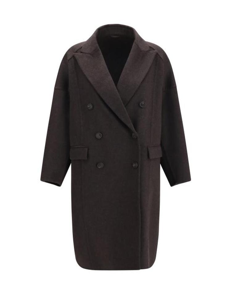 BRUNELLO CUCINELLI [해외직구] 26FW 브루넬로 쿠치넬리 모닐레 캐시미어 비버 더블 페이스 코트 MD5039677 C125 BROWN