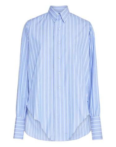 [해외직구] 25FW 마르지엘라 코튼 셔츠 S29DT0006M35625 002F BLUE STRIPE