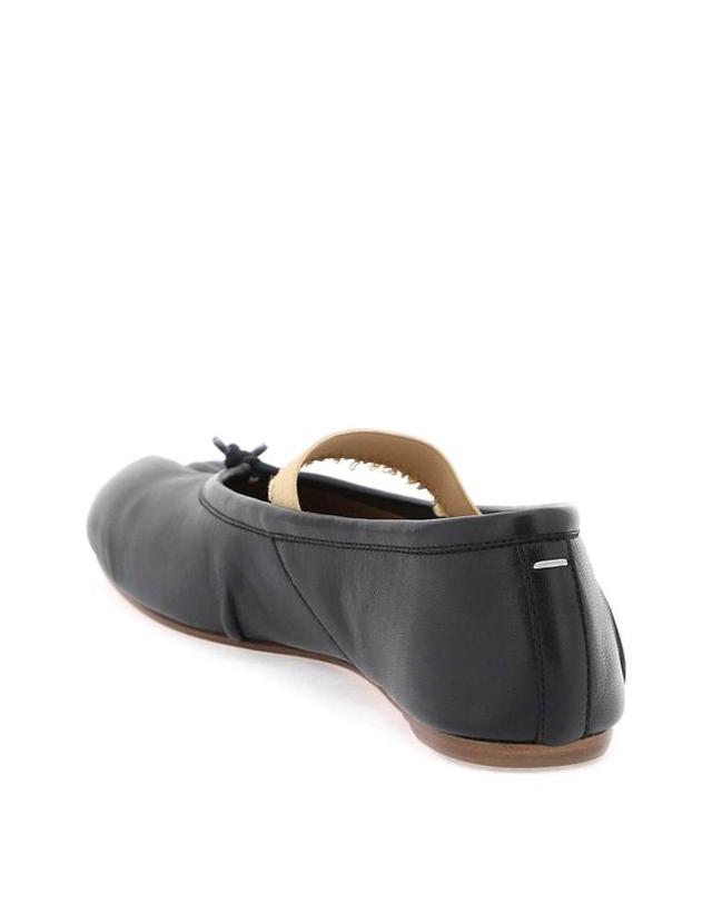 메종 마르지엘라 [해외직구] 25FW 마르지엘라 플랫 슈즈 S39WZ0104P6853 HA334 BLACK NUDE 착용컷