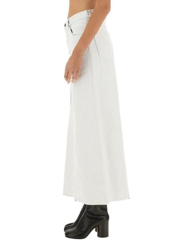 메종 마르지엘라 [해외직구] 24FW 마르지엘라 데님 스커트 SI0MA0003 WHITE 착용컷