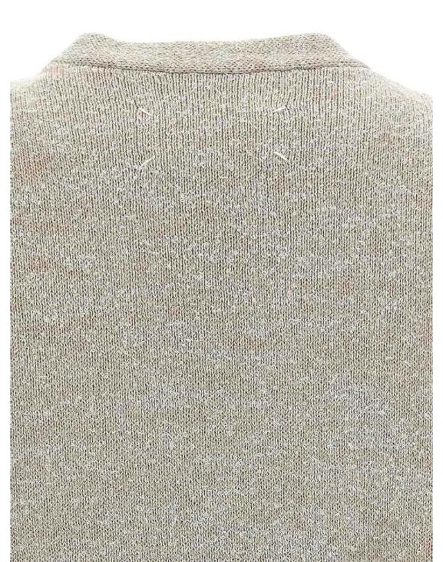 메종 마르지엘라 [해외직구] 마르지엘라 라이트 부클 니트 베스트 S50FB0115M13152003F Beige 착용컷