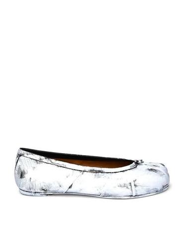 [해외직구] 26FW 마르지엘라 타비 발레리나 스웨이드 플랫 슈즈 S58WZ0127P4162H1532 WHITE