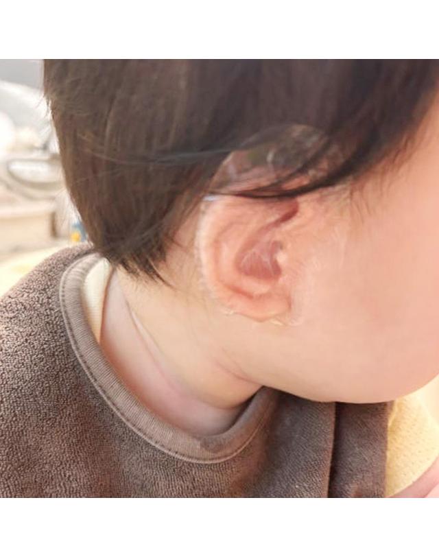 예꼬맘 예꼬맘 아기 귀마개 귀방수 스티커 30매 x 2개 착용컷