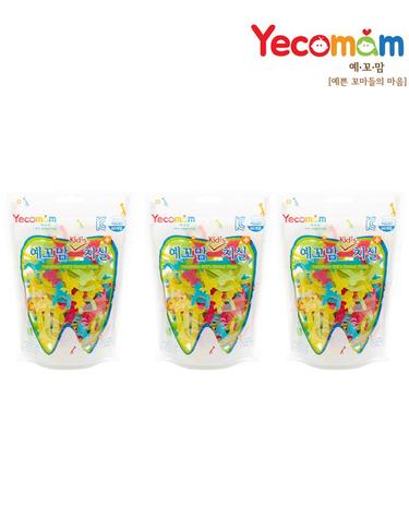 예꼬맘 유아치실 지퍼백 80p x 3팩 어린이 치과 아기 출산선물