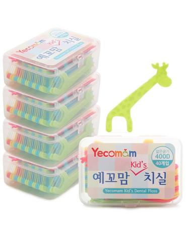 예꼬맘 유아 치실 하드케이스 5개 아기 어린이