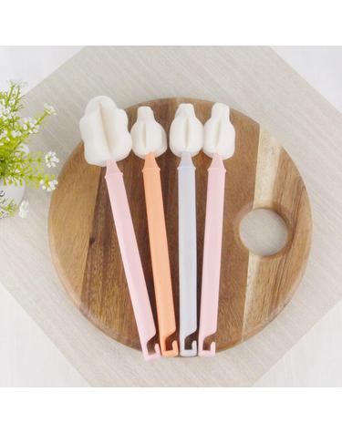 예꼬맘 젖병솔 4p 세트 롱핸들 젖꼭지솔 젖병세척솔