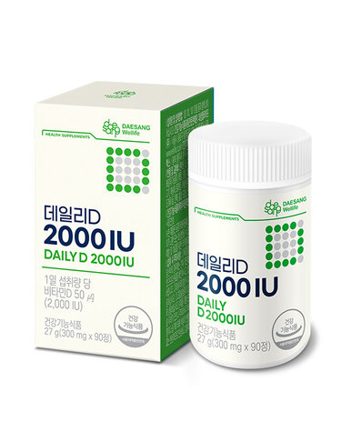 [DAESANG Wellife] 대상웰라이프 데일리D 2000IU (300mg x 90정)