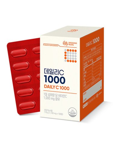 [DAESANG Wellife] 대상웰라이프 데일리C 1000 (1,000 mg x 100정)