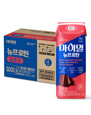 대상웰라이프 마이밀 뉴프로틴 딥초코 190ml (30팩)