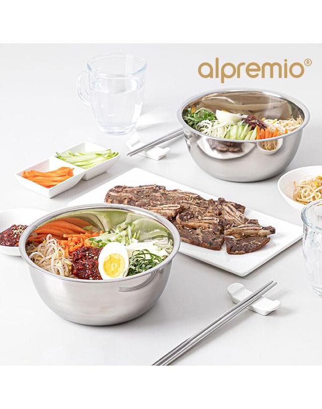 알프레미오 알프레미오 스텐 양푼이 세트 (양푼이 2P+스텐 젓가락 2P) 착용컷