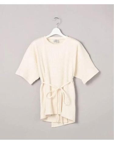 [명품] 베이스레인지 반팔 티셔츠 FSHT RIB 000 WHITE DOM
