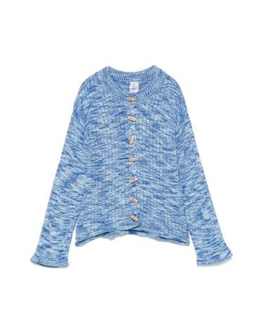 [명품] 베이스레인지 가디건 KDRC TC SP25 BLUE MELANGE DOM
