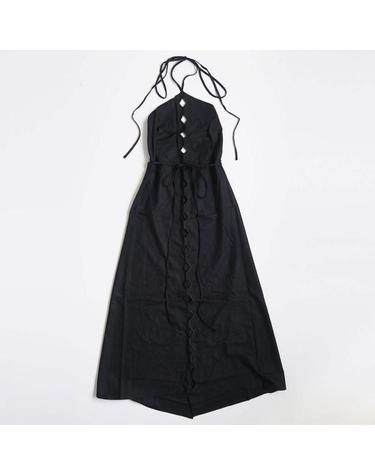 [명품] 베이스레인지 롱 원피스 DRCELWSAU24 BLACK DOM