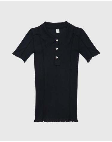 [명품] 26SS 베이스레인지 오마토 폴로 티셔츠 TTOMP CR SU26 BLACK DOM