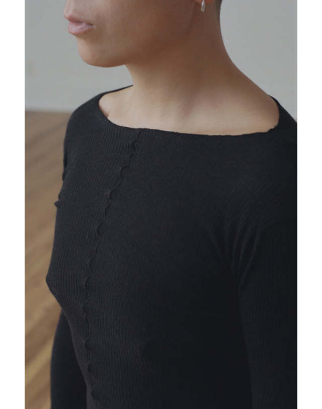 베이스레인지 [명품] 26FW 베이스레인지 긴팔 티셔츠 TTPAL RB 000 GREY MELANGE DOM 착용컷