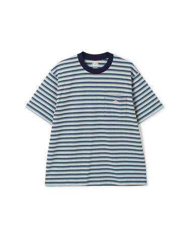 [명품] 26SS 단톤 숏 슬리브 포켓 스트라이프 반팔 티셔츠 DTC0198 TCB BLUE X GREY MULTI DOM