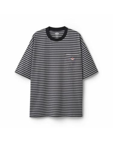 [명품] 26SS 단톤 오버사이즈 포켓 스트라이프 티셔츠 DTC0402 TCB CHARCOAL X BLACK MULTI DOM