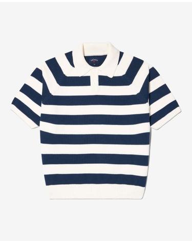 [명품] 26SS 노아 폴로 티셔츠 NOAU261MRST034NV STRIPED DOM