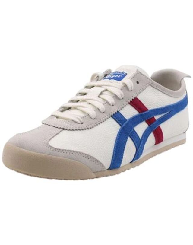 오니츠카타이거 [명품] 오니츠카타이거 멕시코 66 빈티지 1183B391 100 WHITE DIRECTOIRE BLUE DOM 착용컷