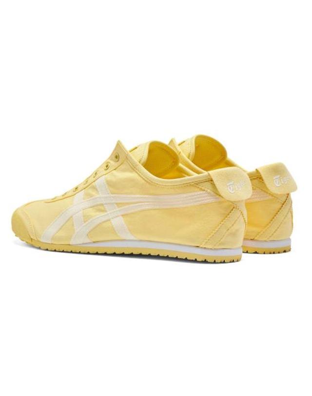 오니츠카타이거 오니츠카타이거 남성 멕시코 66 슬립온 1183B603 750 YELLOW WHITE BPG 착용컷