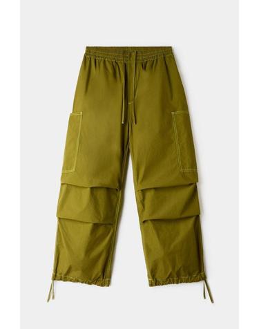 [명품] 써네이 카고 팬츠 SUNM241PRPN012OL OLIVE GREEN DOM