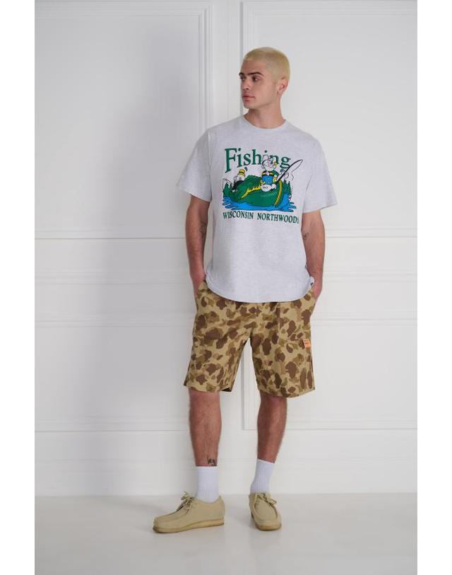 와일드 동키 [명품] 26SS 와일드 동키 반팔 티셔츠 NORTHWOODS TSHIRT HEATHER GREY DOM 착용컷