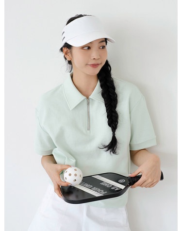 리싸이클 카라 집업 스웻셔츠 L/G