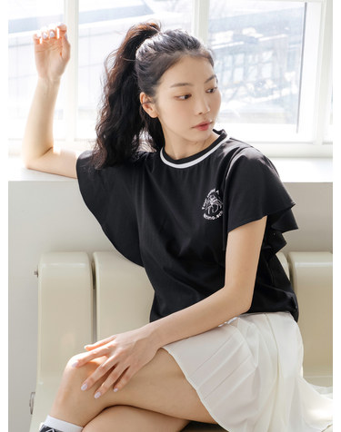 플레어 슬리브리스 BK