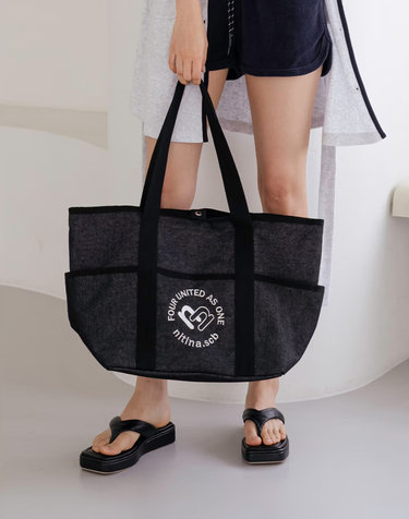 데님 숄더 BAG  BK