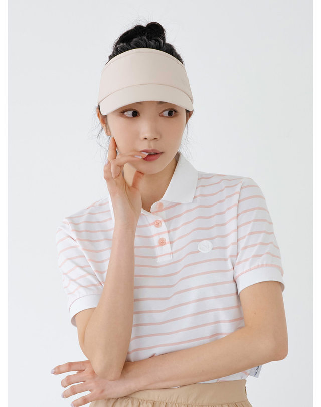 니티나 에센셜 리본 선바이저 BG 착용컷