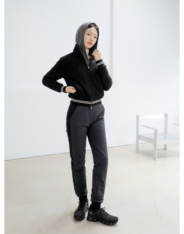 니티나 방풍 집업 가디건 BK 착용컷